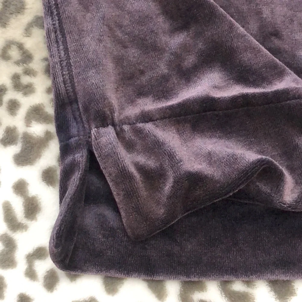 Free People Valerie Open Back Velvet Top Small Oversized Slouchy